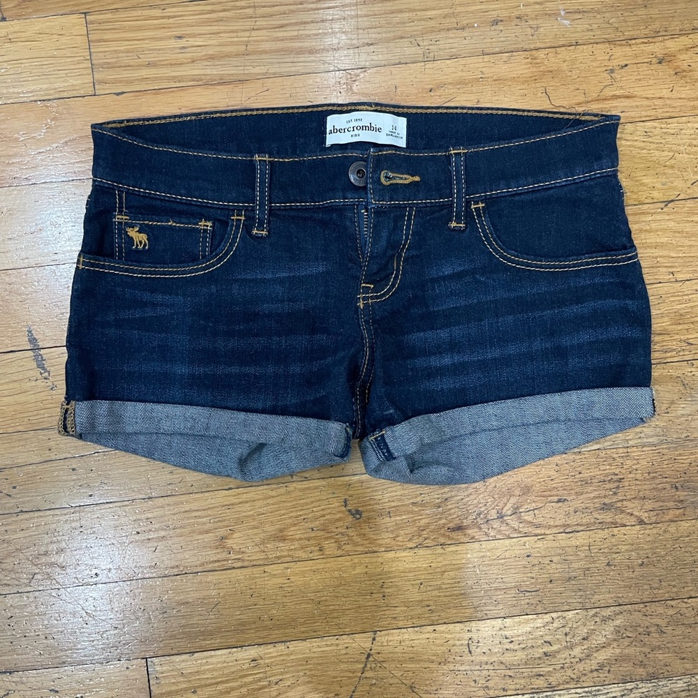 Girls Abercrombie kids denim shorts sz 14